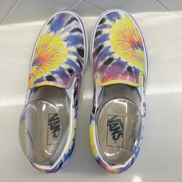 VANS Women’s Classic Slip On Washed Tie Dye Canvas Shoes Sneakers Size 7.5 - Picture 5 of 11